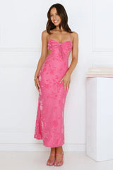 Twirl Into Fun Maxi Dress Pink